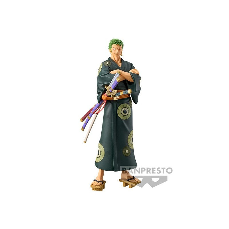 Figurine Roronoa Zoro Grandline Series Wanokuni - One Piece